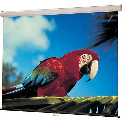 Draper Luma Manual Projection Screen - Wall or Ceiling Mounted - Non-Tensioned - 50 x 50" - 71" Diagonal - Square Format - Matte White