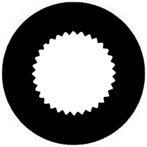 Rosco Standard Steel Gobo #7257 - Vingette Aperture 3