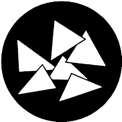 Rosco Standard Steel Gobo #7415 - Triangles - Size M 66mm