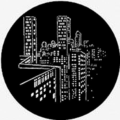 Rosco Standard Steel Gobo #7443 - Skyscrapers