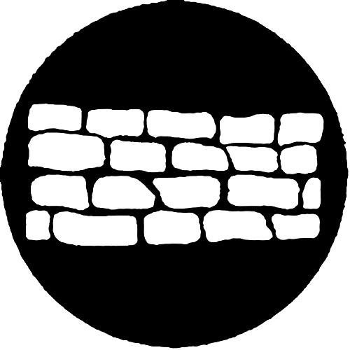 Rosco Standard Steel Gobo #7519 - Stone Wall 1