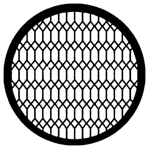 Rosco Standard Steel Gobo #7597 - Diamond Lattice - Size E 37.5mm