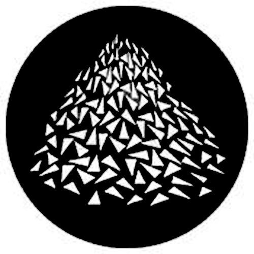 Rosco Standard Steel Gobo #7637 - Vanishing Triangles - Size M 66mm