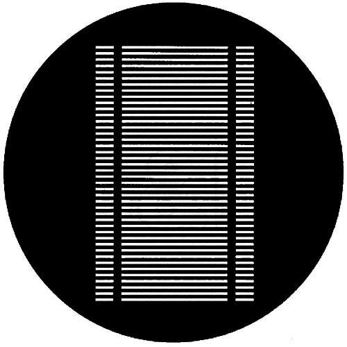 Rosco Standard Steel Gobo #7702 - Venetian Blind - Size A 100mm