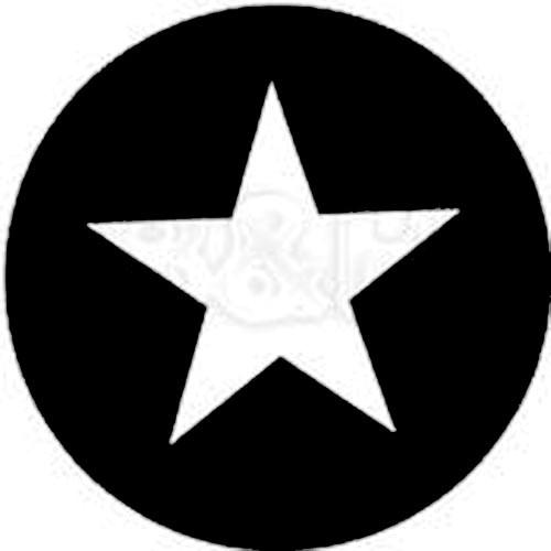 Rosco Standard Steel Gobo #7708 - Five Point Star