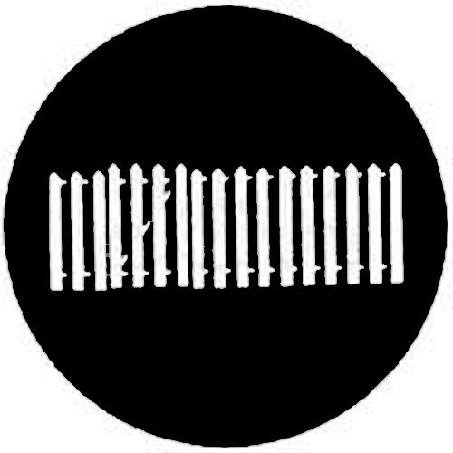 Rosco Standard Steel Gobo #7715 - Fence with Gate