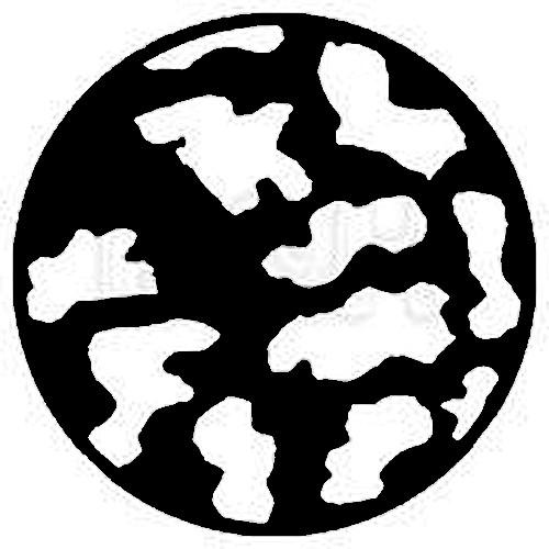 Rosco Standard Steel Gobo #7738 - Irregular Breakup