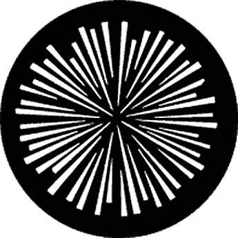 Rosco Standard Steel Gobo #7751 - Radial Lines - Size A 100mm