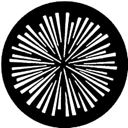 Rosco Standard Steel Gobo #7751 - Radial Lines - Size M 66mm