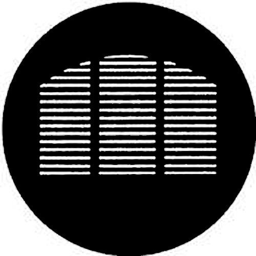 Rosco Standard Steel Gobo #7755 - Morgue Window