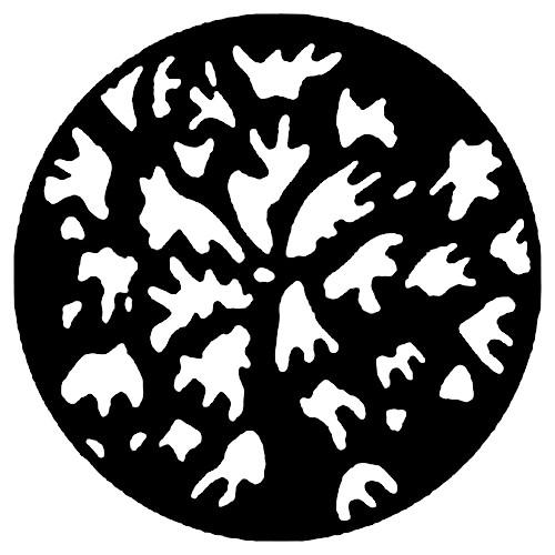 Rosco Standard Steel Gobo #7757 - Irregular Leaves