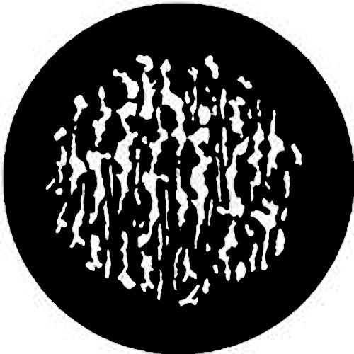 Rosco Standard Steel Gobo #7798 - Cracked