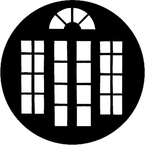 Rosco Standard Steel Gobo #7976 - French Doors 2 - Size E 37.5mm