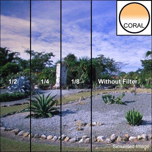 Tiffen 5 x 6" 1 4 Coral Soft-Edge Graduated Filter