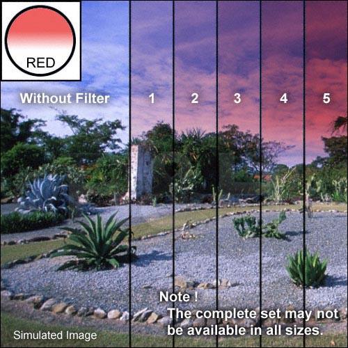 Tiffen 5 x 6" 1 Red Soft-Edge Graduated Filter