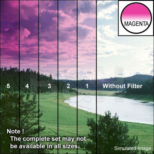 Tiffen 5 x 6" 3 Magenta Hard-Edge Graduated Filter