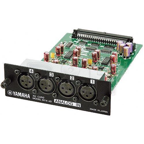Yamaha MY4AD 4 Channel Balanced Analog Input Card for the Yamaha 02R96 and 01V Digital Consoles