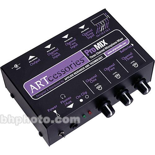 ART ProMIX 3-Channel Portable Mono Microphone Submixer