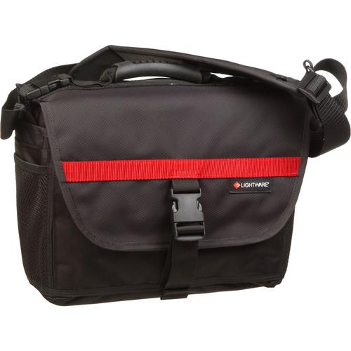 Lightware MB1606 Digital Messenger Bag - for Digital SLR Camera with 2-3 Zoom Lenses, Flash and Accessories