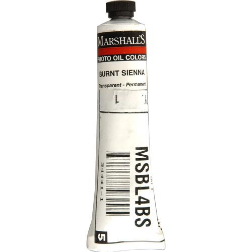 Marshall Retouching Oil Color Paint: Burnt Sienna - 3 4x4" Tube