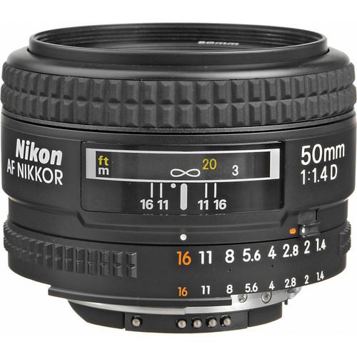 Nikon AF NIKKOR 50mm f 1.4D Lens