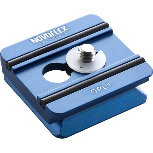 Novoflex QPL-1 Arca-Type Quick Release Plate for Q-Base System, 1.7" Long - with 1 4-20" Screw