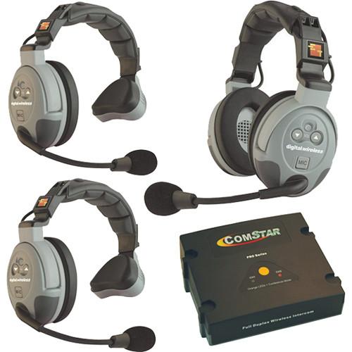 Eartec COMSTAR XT-3 3-User Full Duplex Wireless Intercom System