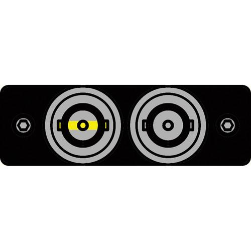 FSR IPS-V120S-BLK BNC to BNC Bulkhead Insert Plate