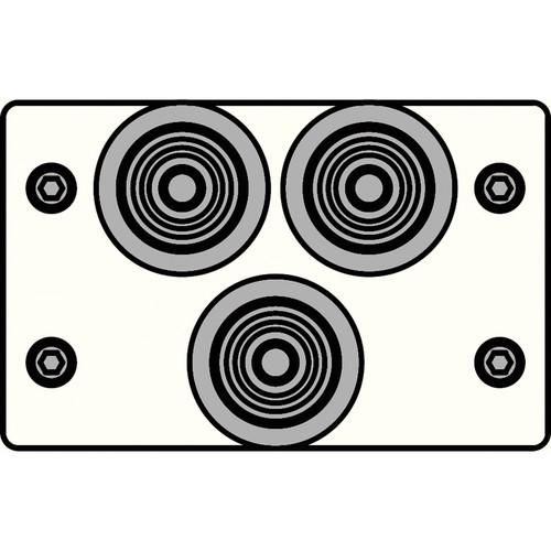 FSR IPS-V231D-WHT RCA to BNC Bulkhead Insert Plate