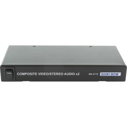Shinybow 1 x 2 Composite Audio Video Distribution Amplifier
