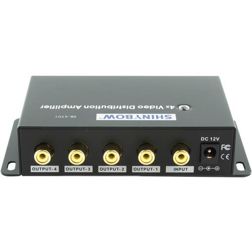 Shinybow SB-3701RCA 1 x 4 Composite Video Distribution Amplifier