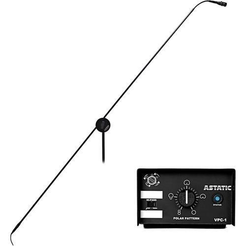 Astatic 1700VP Variable Polar Pattern Microphone with Boom