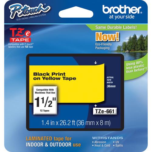 Brother TZe661 Laminated Tape for P-Touch Labelers
