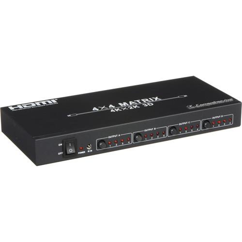 Comprehensive HDMI 4x4 Matrix Switcher with RS232