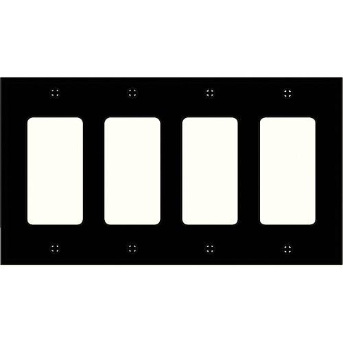 FSR SS-DPLT4-BLK Decora Wall Plate