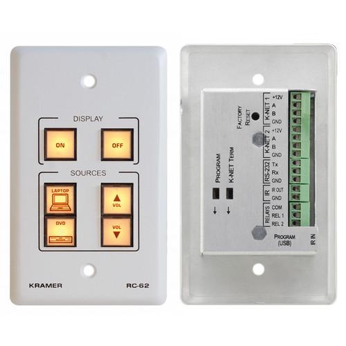 Kramer RC-62 Room Controller with Printed Group Labels