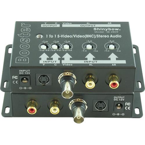 Shinybow SB-2809 1 x 1 S-Video Composite Video and Stereo Audio Amplifier