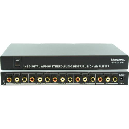 Shinybow SB-3710 1 x 4 Digital Video Audio Distribution Amplifier