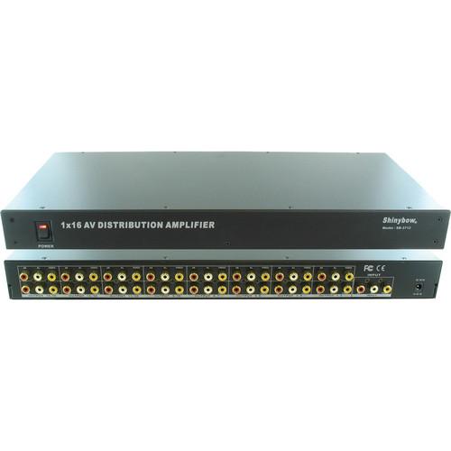 Shinybow SB-3712 1 x 16 Composite Video & Audio Distribution Amplifier