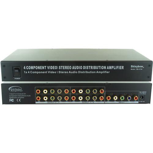 Shinybow SB-3730 1 x 4 Component-Audio Distribution Amplifier