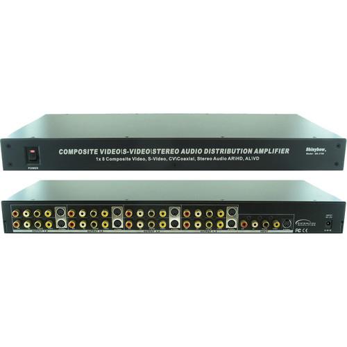 Shinybow SB-3737SV 1 x 8 S-Video Digital Video Audio Distribution Amplifier