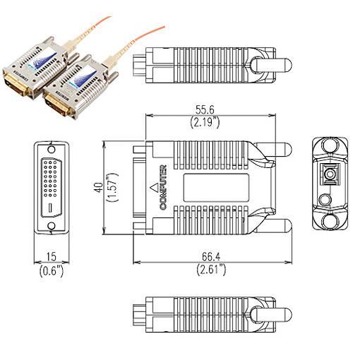 Apantac DVI-XX-SC - Single Link DVI-D Extender
