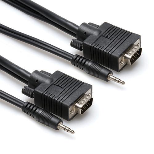 Hosa Technology VGA 3.5mm TRS Male to VGA 3.5mm TRS Male A V Cable