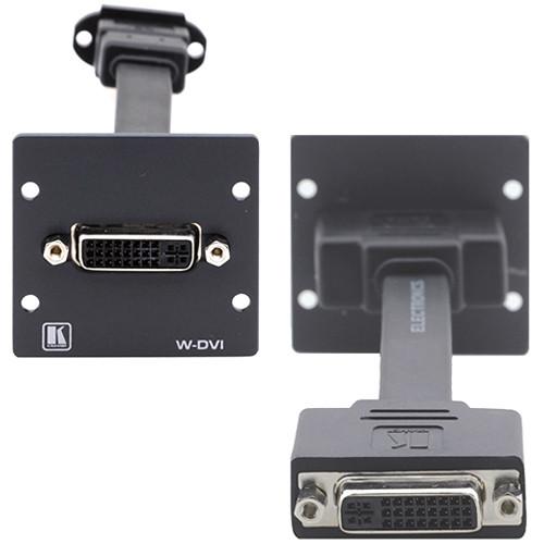 Kramer W-DVI Dual-Slot Wall Plate Insert with Female DVI-I