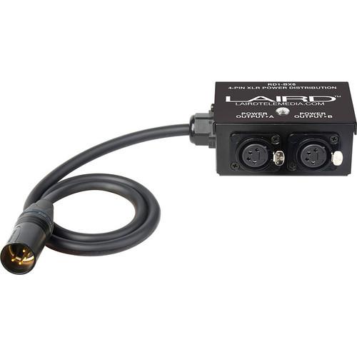 Laird Digital Cinema 12 Volt Power Splitter Box with 1 XLR4 to 2 XLR4