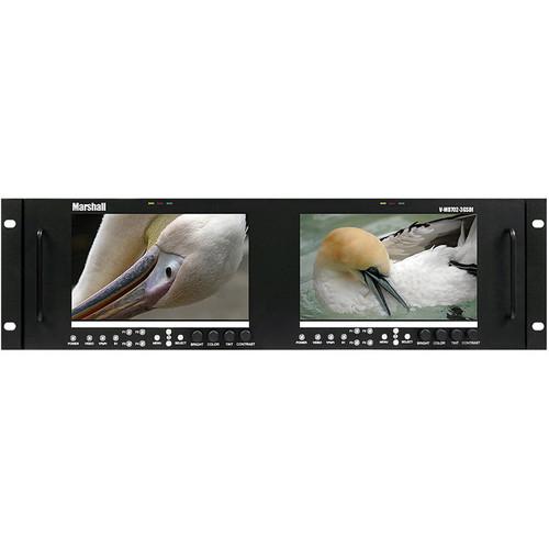 Marshall Electronics V-MD702-3GSDI Dual Rack Mount LCD Monitor