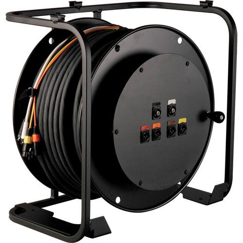 TecNec RA4V2-HD250PL HD Broadcast AV Cable Reel with Connectorized Hub
