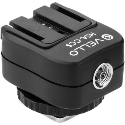 Vello Hot Shoe Adapter - Converts Standard Hot Shoe to Sony Hot Shoe PC Socket