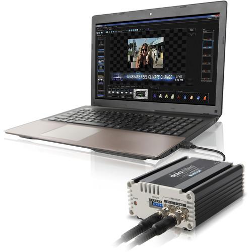 Datavideo TC-200 Character Generator with HP Elitebook Laptop & CG-300 System