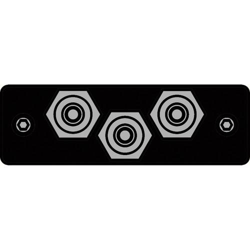 FSR IPS-V230S-BLK RCA to RCA Bulkhead Insert Plate